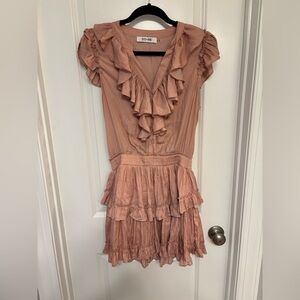 Do+Be Women's Pink Blush Ruffle Dress